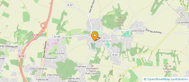 localisation de l'entreprise MONSIEUR DANIEL BUTON à CHAMPNIERS