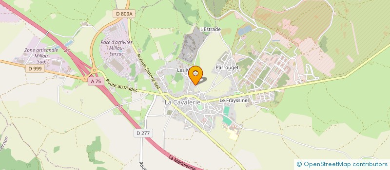 localisation de l'entreprise MONSIEUR DANIEL CADILHAC  LA CAVALERIE