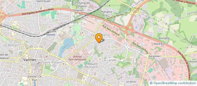 localisation de l'entreprise MONSIEUR DANIEL CADIOU à VANNES