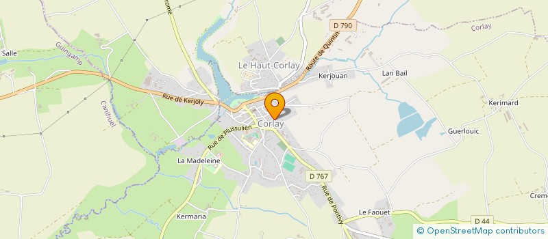 localisation de l'entreprise MONSIEUR DANIEL CADORET  CORLAY