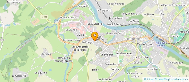 localisation de l'entreprise MONSIEUR DANIEL CAILLAUD  AIXE-SUR-VIENNE