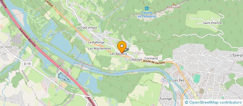 localisation de l'entreprise MONSIEUR DANIEL CAILLET  BONNEVILLE