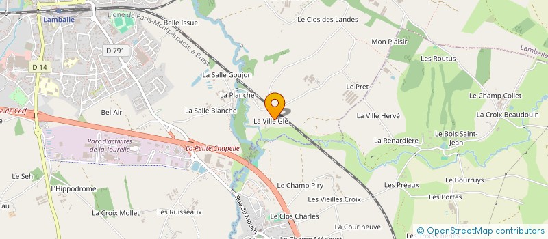 localisation de l'entreprise MONSIEUR DANIEL CAILLIBOTTE  LAMBALLE-ARMOR