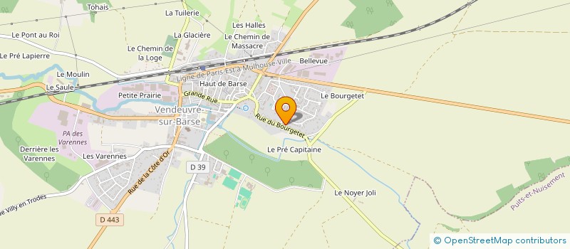 localisation de l'entreprise MONSIEUR DANIEL CALAIS à VENDEUVRE-SUR-BARSE