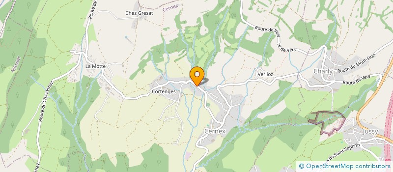 localisation de l'entreprise MONSIEUR DANIEL CAMP  CERNEX