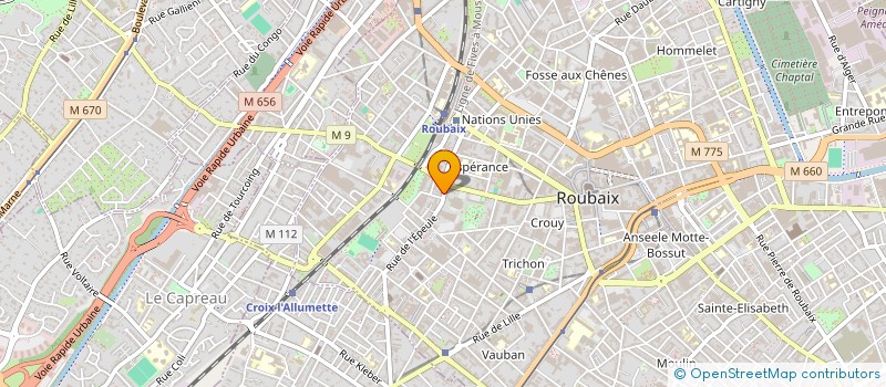 localisation de l'entreprise MONSIEUR DANIEL CARBONNET à ROUBAIX