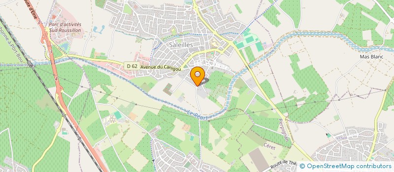 localisation de l'entreprise MONSIEUR DANIEL CARLES  SALEILLES