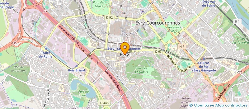 localisation de l'entreprise MONSIEUR DANIEL CARPENTIER  EVRY-COURCOURONNES