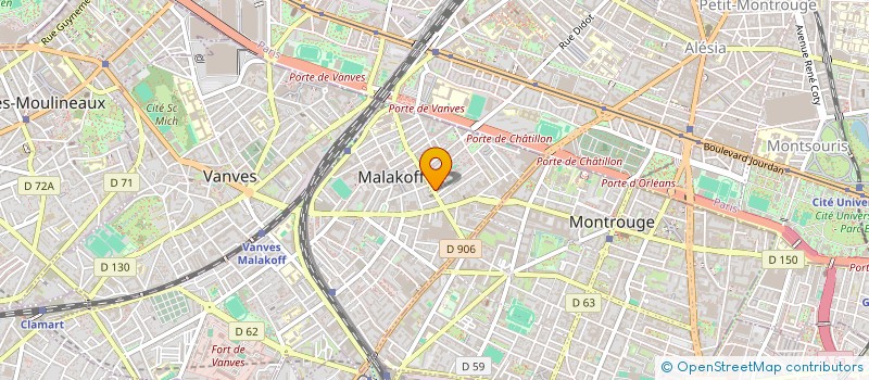localisation de l'entreprise MONSIEUR DANIEL CARRICABURU à MALAKOFF