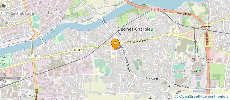 localisation de l'entreprise MONSIEUR DANIEL CARTONNET à DECINES-CHARPIEU