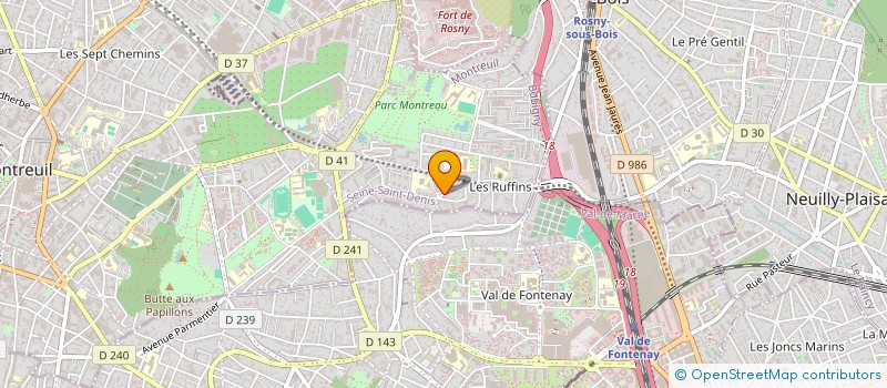 localisation de l'entreprise MONSIEUR DANIEL CASEIRO à MONTREUIL