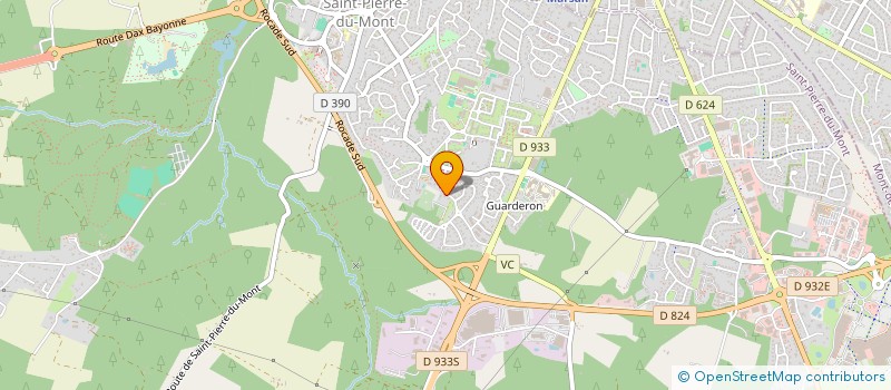 localisation de l'entreprise MONSIEUR DANIEL CASSAGNE  SAINT-PIERRE-DU-MONT