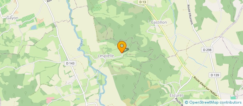 localisation de l'entreprise MONSIEUR DANIEL CASTAGNET  LESPIELLE