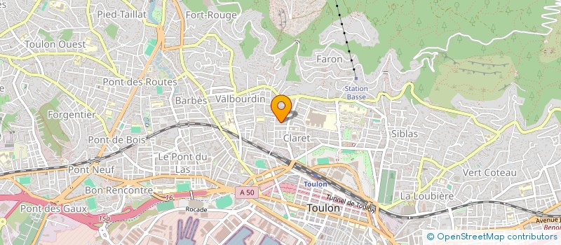 localisation de l'entreprise MONSIEUR DANIEL CASTANO  TOULON