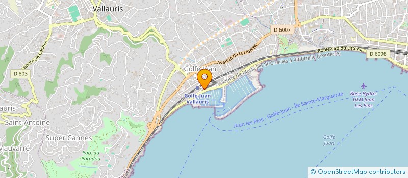 localisation de l'entreprise MONSIEUR DANIEL CATANESCU  VALLAURIS