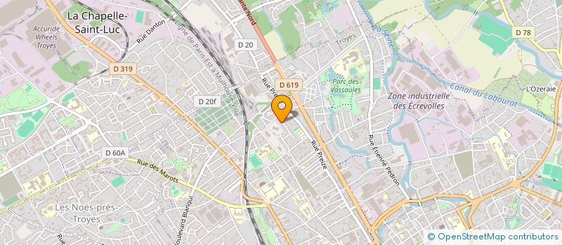 localisation de l'entreprise MONSIEUR DANIEL CAULET  TROYES