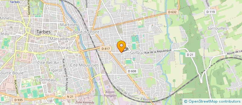 localisation de l'entreprise MONSIEUR DANIEL CAZAYOUS  SEMEAC