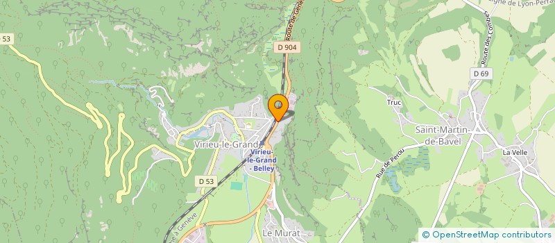 localisation de l'entreprise MONSIEUR DANIEL CAZEAUX  VIRIEU-LE-GRAND