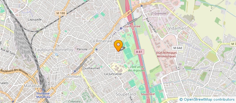 localisation de l'entreprise MONSIEUR DANIEL CAZES - BIE  TOULOUSE