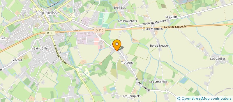 localisation de l'entreprise MONSIEUR DANIEL CERETTA  NEGREPELISSE