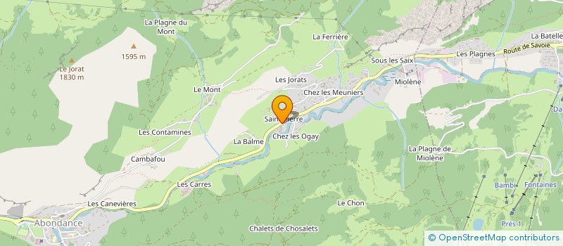 localisation de l'entreprise MONSIEUR DANIEL CETTOUR-BARON à ABONDANCE