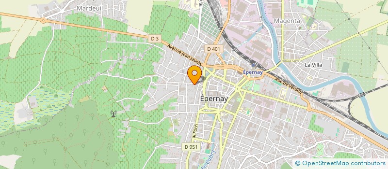 localisation de l'entreprise MONSIEUR DANIEL CEZ  EPERNAY