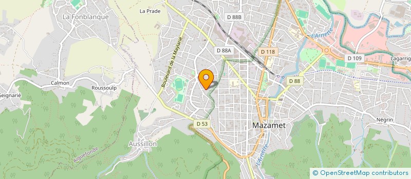 localisation de l'entreprise MONSIEUR DANIEL CHABBERT à AUSSILLON