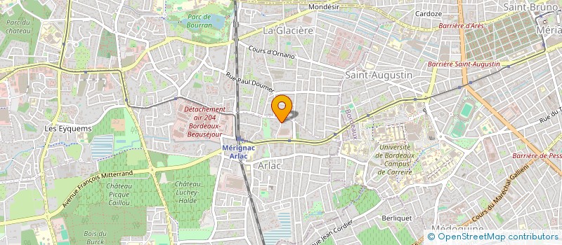 localisation de l'entreprise MONSIEUR DANIEL CHABOT  MERIGNAC