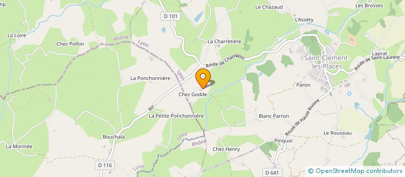 localisation de l'entreprise MONSIEUR DANIEL CHADUIRON à SAINT-CLEMENT-LES-PLACES