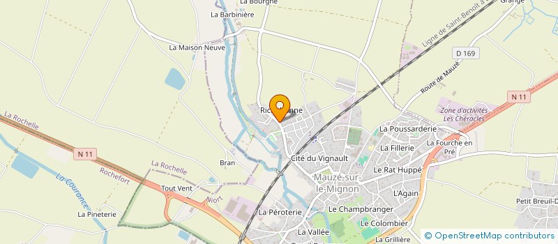 localisation de l'entreprise MONSIEUR DANIEL CHAILLIOU  ARCAIS