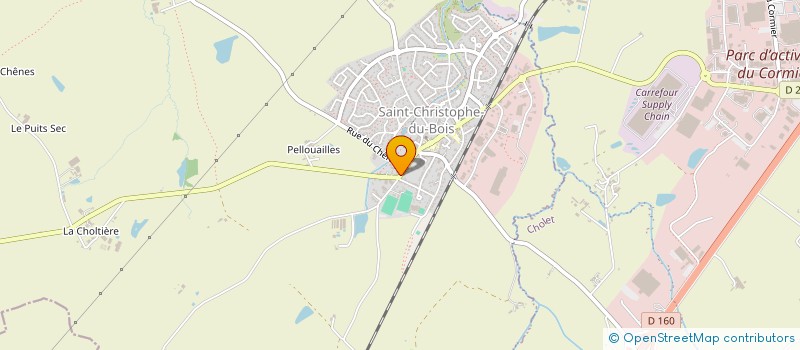 localisation de l'entreprise MONSIEUR DANIEL CHALET  SAINT-CHRISTOPHE-DU-BOIS