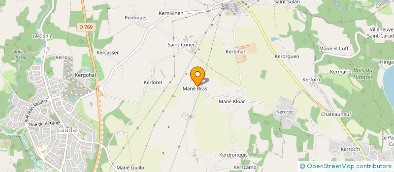 localisation de l'entreprise MONSIEUR DANIEL CHALLE  CAUDAN