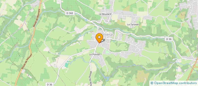 localisation de l'entreprise MONSIEUR DANIEL CHALON  ORLIENAS