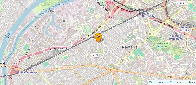 localisation de l'entreprise MONSIEUR DANIEL CHALUMEAU à NANTERRE