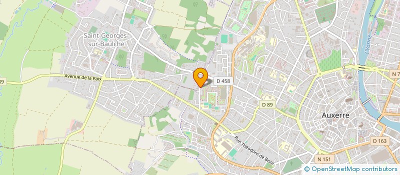 localisation de l'entreprise MONSIEUR DANIEL CHAMILLARD  AUXERRE