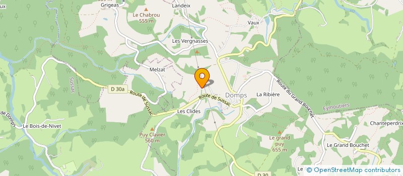 localisation de l'entreprise MONSIEUR DANIEL CHAMPEAU  EYMOUTIERS