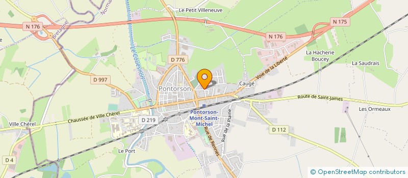 localisation de l'entreprise MONSIEUR DANIEL CHANE  PONTORSON