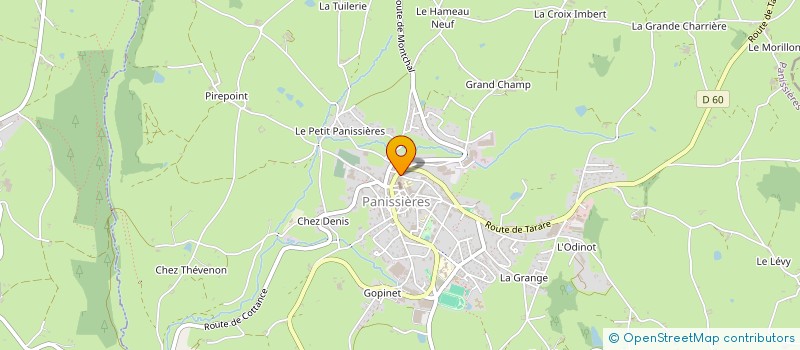 localisation de l'entreprise MONSIEUR DANIEL CHANIAC à PANISSIERES