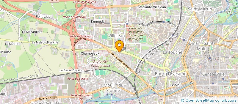 localisation de l'entreprise MONSIEUR DANIEL CHANTELOU  RENNES