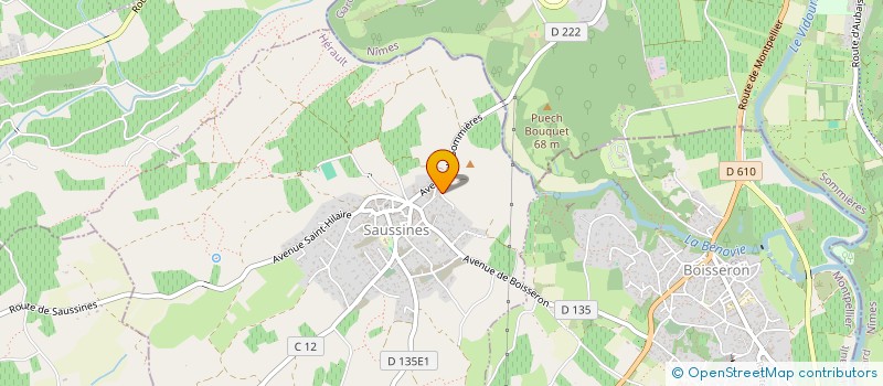 localisation de l'entreprise MONSIEUR DANIEL CHAPEL  SAUSSINES