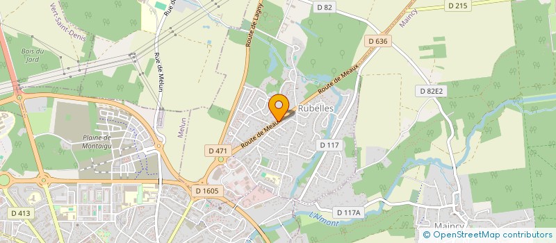 localisation de l'entreprise MONSIEUR DANIEL CHARON  RUBELLES