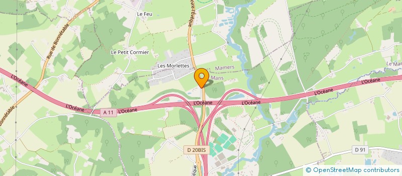 localisation de l'entreprise MONSIEUR DANIEL CHARPENTIER  YVRE L EVEQUE