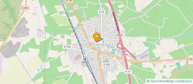 localisation de l'entreprise MONSIEUR DANIEL CHARPIN  SENAS