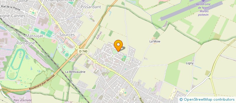 localisation de l'entreprise MONSIEUR DANIEL CHATELIER  AIFFRES