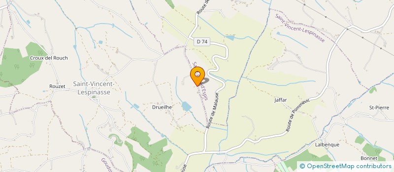 localisation de l'entreprise MONSIEUR DANIEL CHAUCHARD  SAINT PAUL D'ESPIS