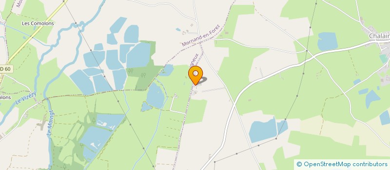 localisation de l'entreprise MONSIEUR DANIEL CHAZAL  ESSERTINES-EN-CHATELNEUF