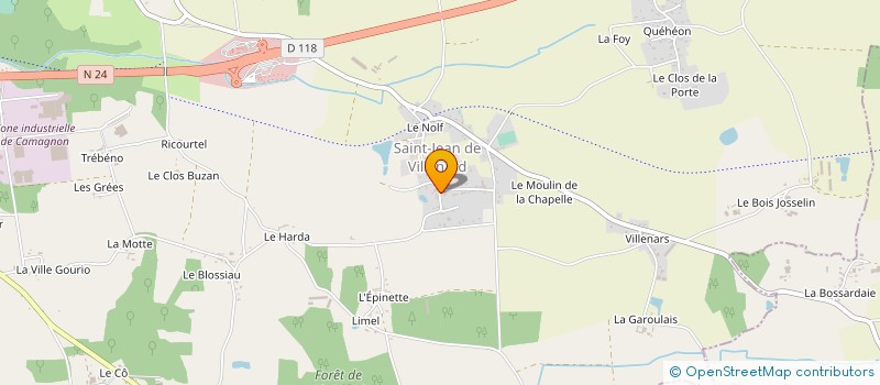 localisation de l'entreprise MONSIEUR DANIEL CHEFDOR  PLOERMEL