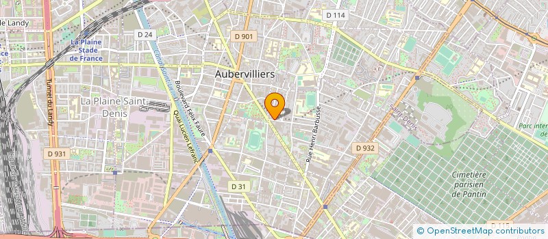 localisation de l'entreprise MONSIEUR DANIEL CHENAL  AUBERVILLIERS