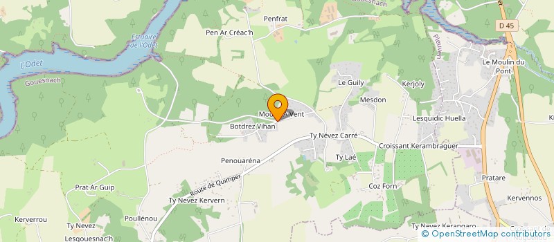 localisation de l'entreprise MONSIEUR DANIEL CHENEAU  GOUESNACH