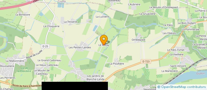 localisation de l'entreprise MONSIEUR DANIEL CHERRUAU à OUDON
